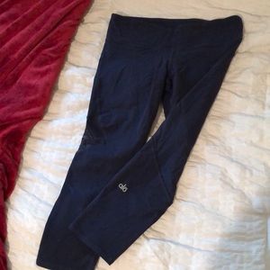 Alo Yoga mesh detail crop leggings